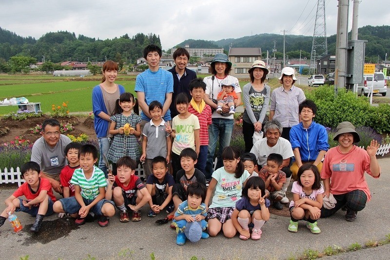 [福島県外種蒔き] 山形県さくらっこクラブ きずなのひまわり