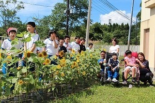 福島県立猪苗代養護学校　花いっぱいコンクール奨励賞受賞