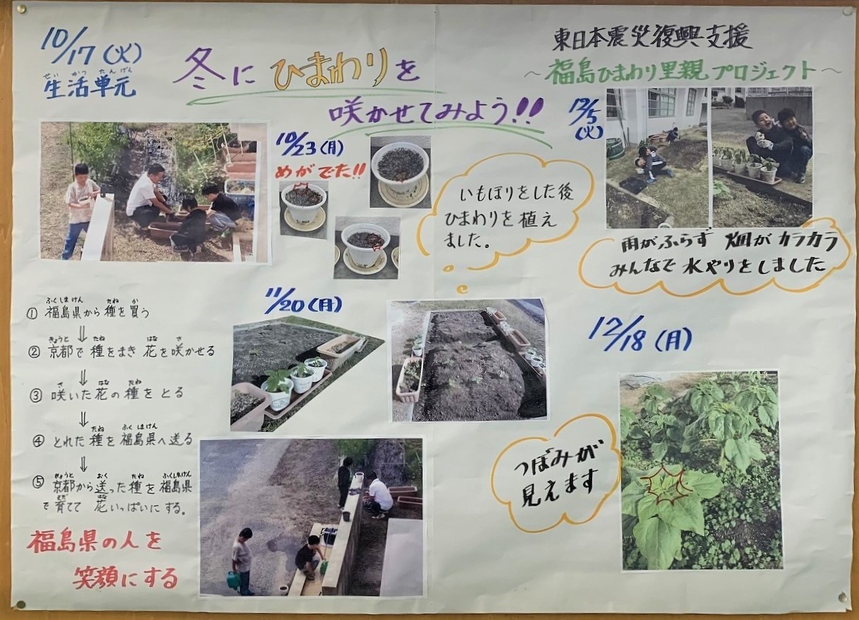 【里親さんの取り組み】京都府大山崎町立第二大山崎小学校　すぎのこ学級　様（京都府）